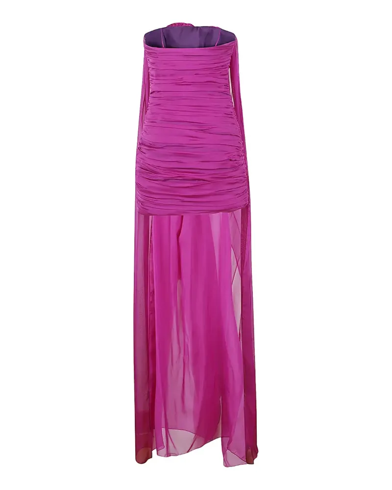 Raquel Diniz strapless ruched mini dress - Rosa Rosa