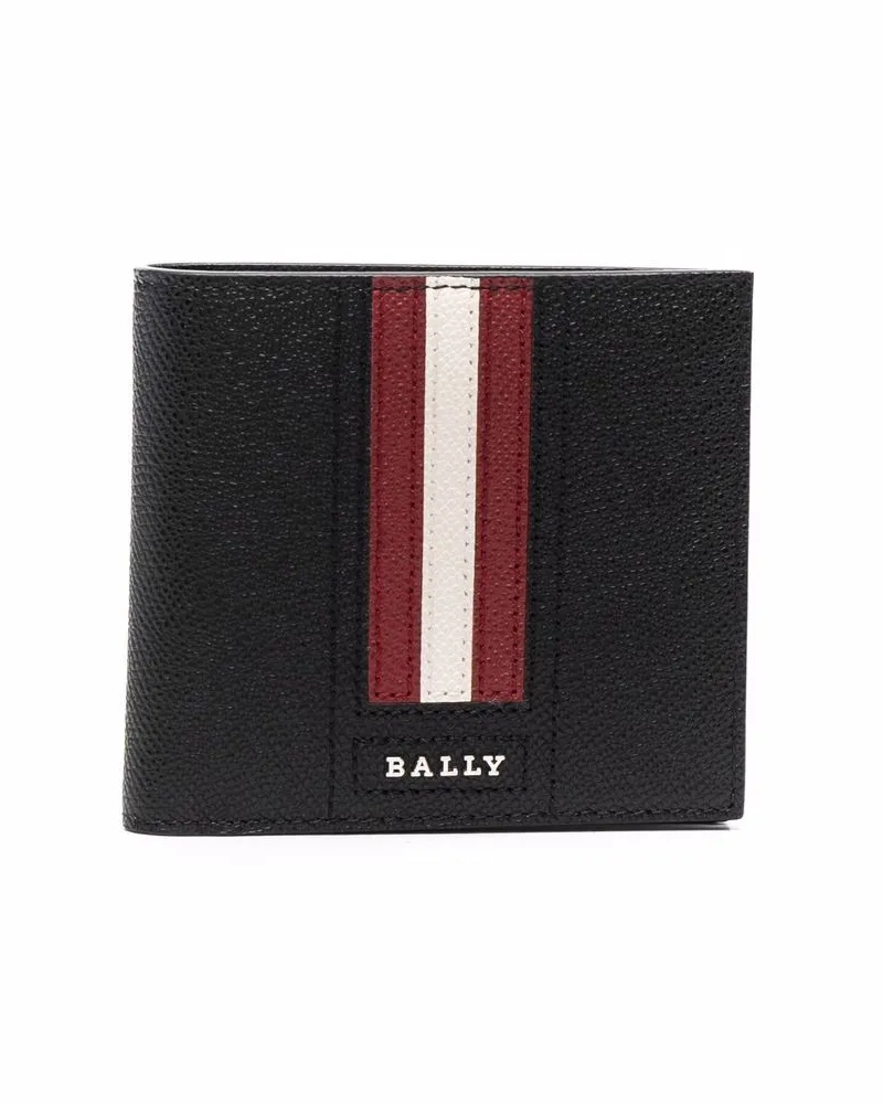 Bally Portemonnaie mit Logo-Schild - Schwarz Schwarz