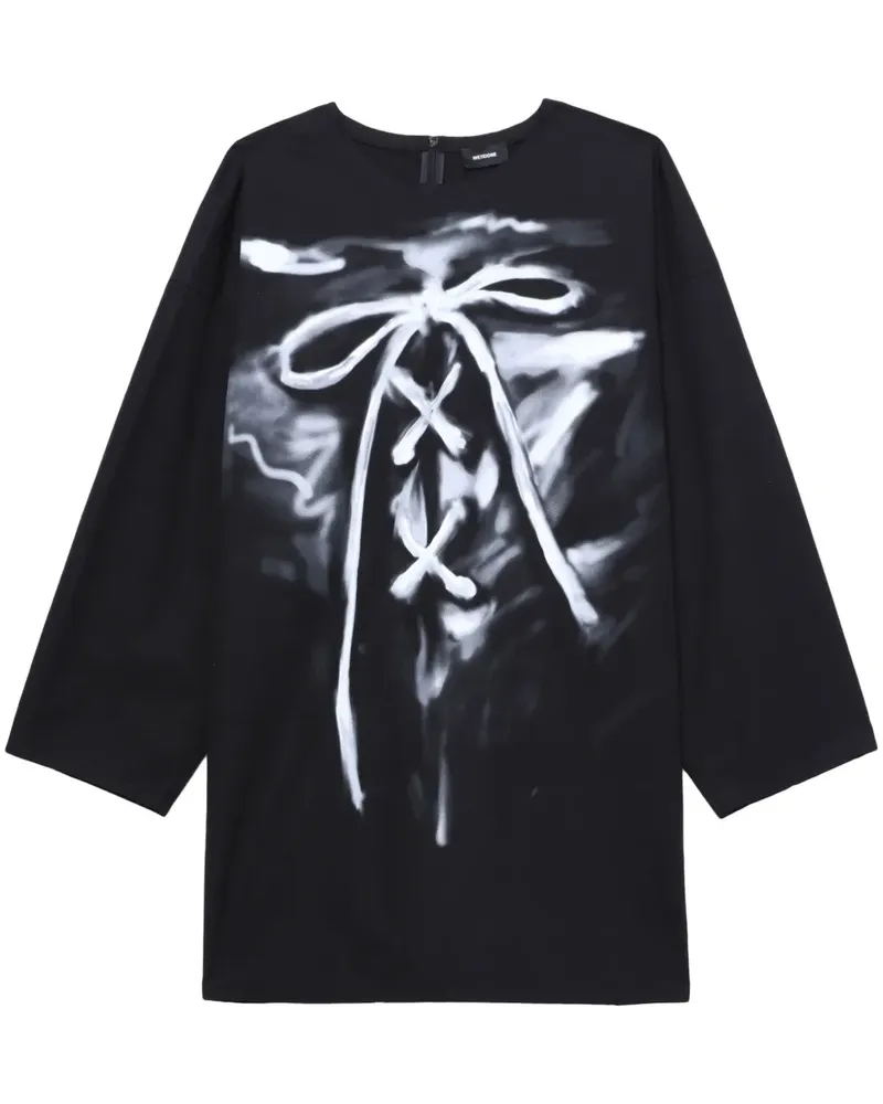 WE 11 DONE T-Shirt mit Print - Schwarz Schwarz