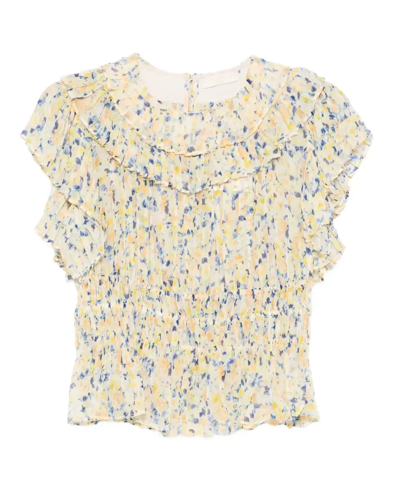 Ulla Johnson Athene Bluse mit Blumen-Print - Nude Nude