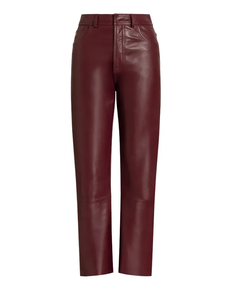 Alberta Ferretti Hose mit Logo-Schild - Rot Rot