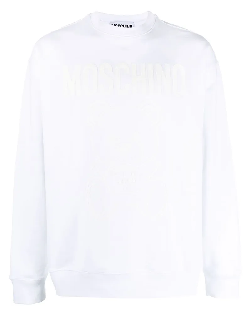 Moschino Sweatshirt mit Logo-Print - Weiß Weiß