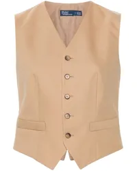 Ralph Lauren Twill-Weste Nude