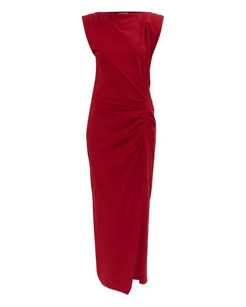Isabel Marant Nadela gathered split maxi dress - Rot Rot