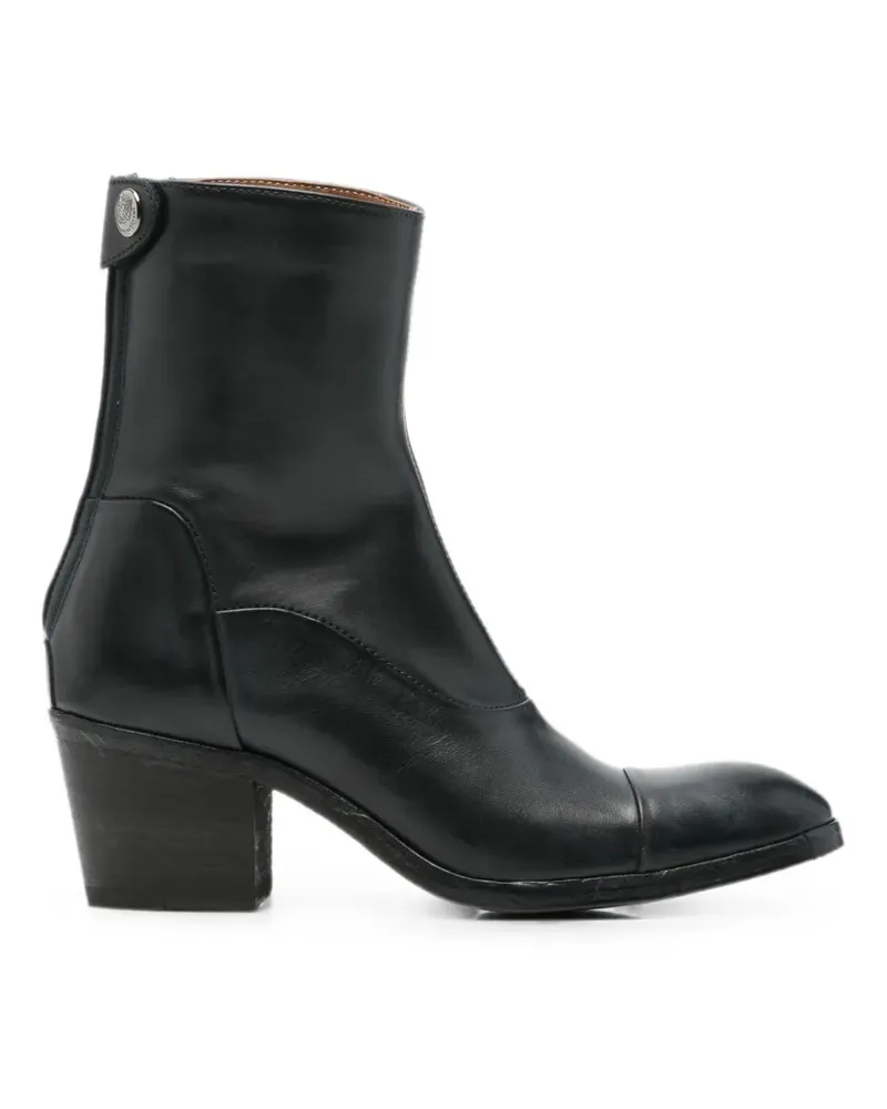 Alberto Fasciani cap-toe rear-zip boots - Blau Blau