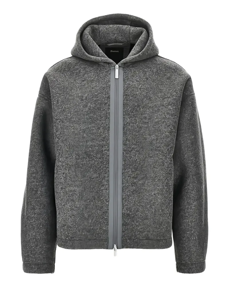 Herno hooded zip-up jacket - Grau Grau