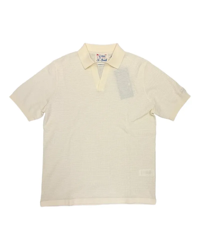 MC2 Saint Barth Sloan waffle-knit T-shirt - Nude Nude