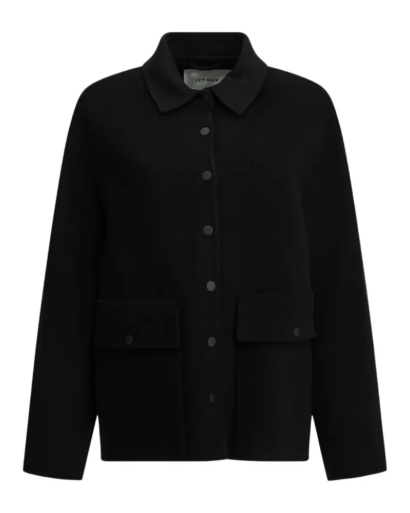 IVY & OAK Iojocasta button-down flap-pocket jacket - Schwarz Schwarz