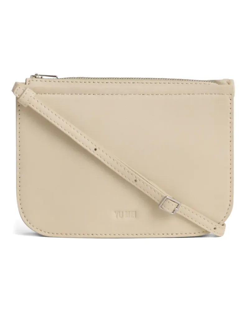 YU MEI zip lambskin bag - Nude Nude