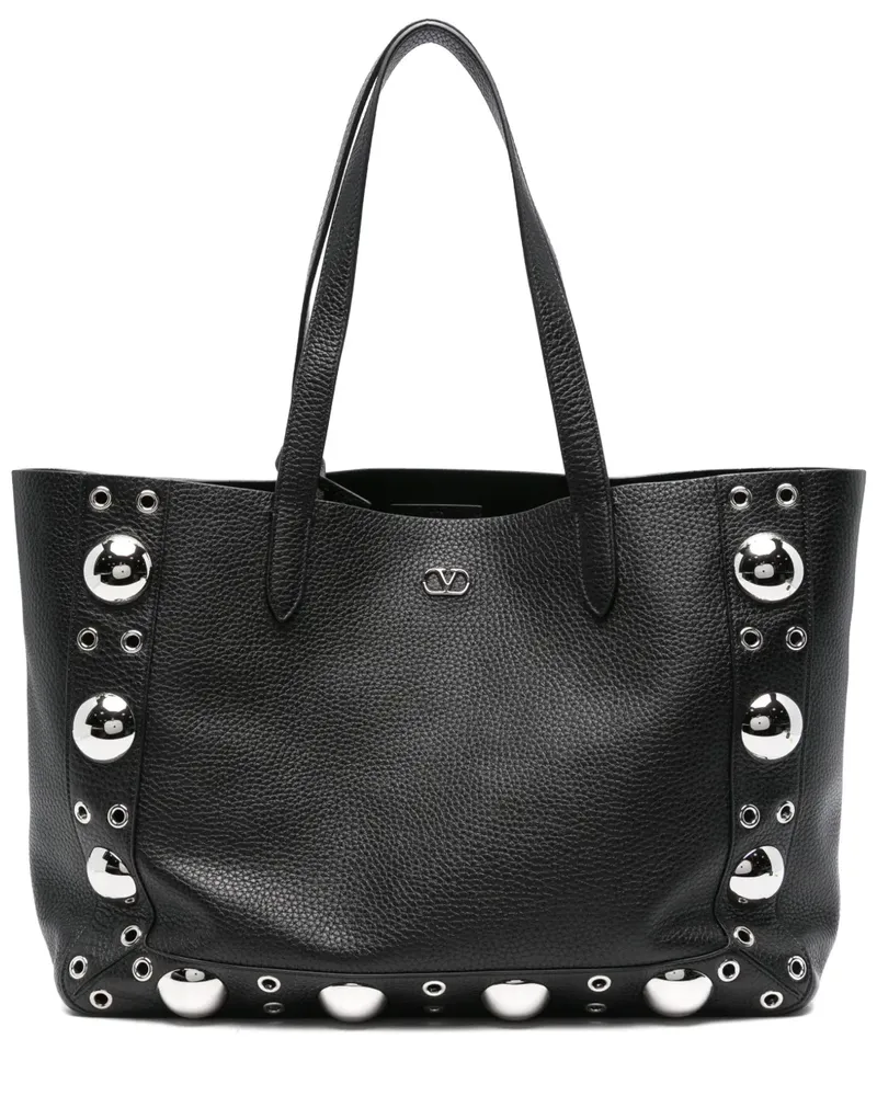Valentino Garavani Mittelgroße Nellcote Tote Bag - Schwarz Schwarz