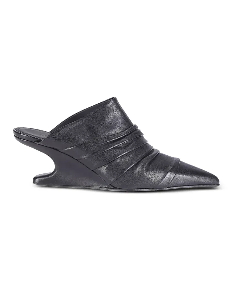 Rick Owens cantilever sharp sabot mules - Schwarz Schwarz