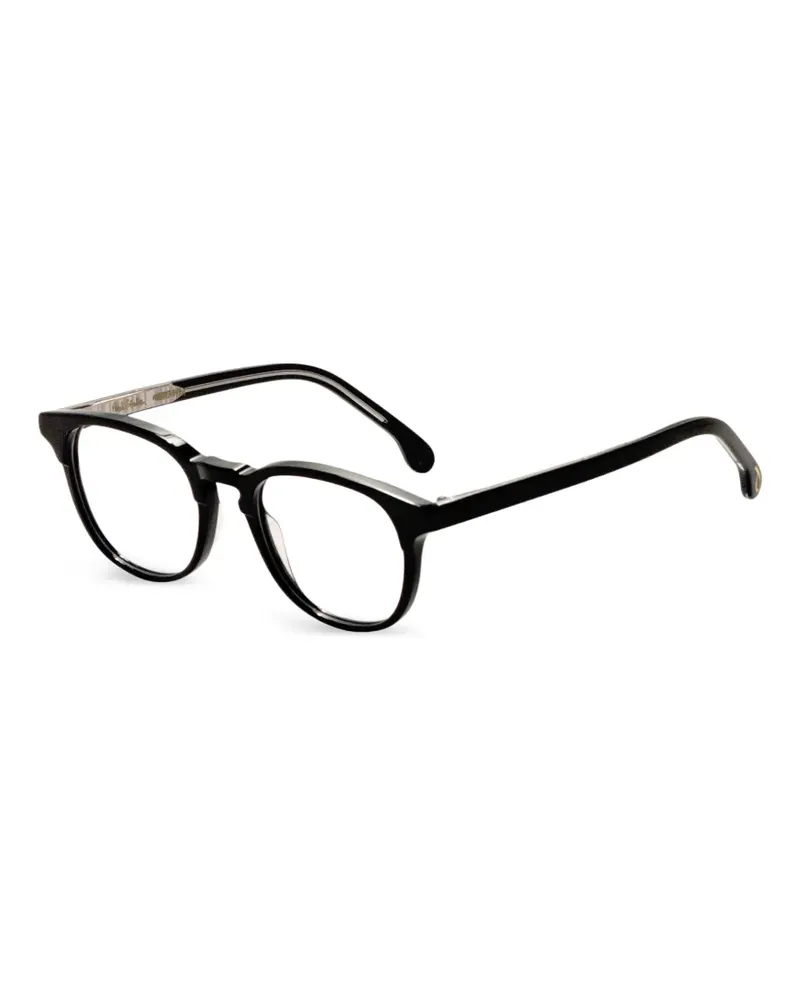 Paul Smith Abbott Brille mit rundem Gestell - Schwarz Schwarz