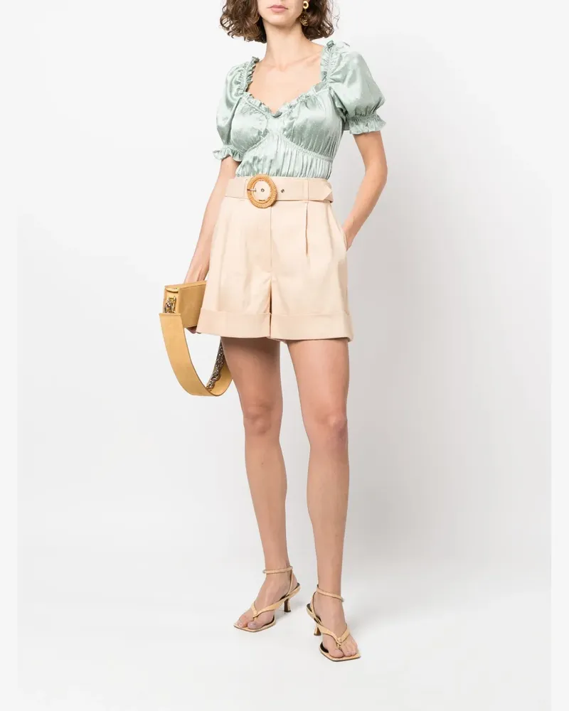 Zimmermann Shorts mit Gürtel - Nude Nude