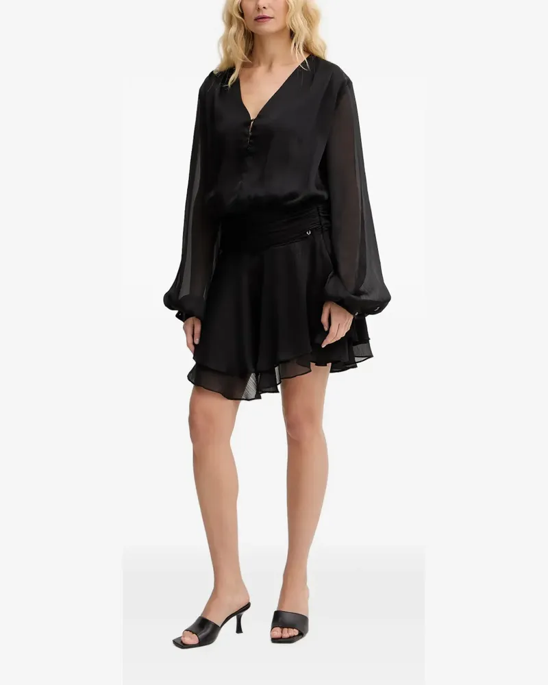 Guess Kleid mit V-Ausschnitt - Schwarz Schwarz