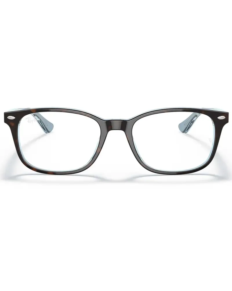 Ray Ban Brille mit eckigem Gestell - Braun Braun