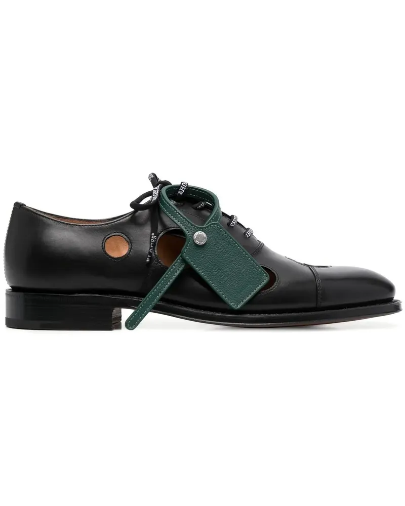 OFF-WHITE x Church's Oxford-Schuhe mit Meteor-Details - Schwarz Schwarz