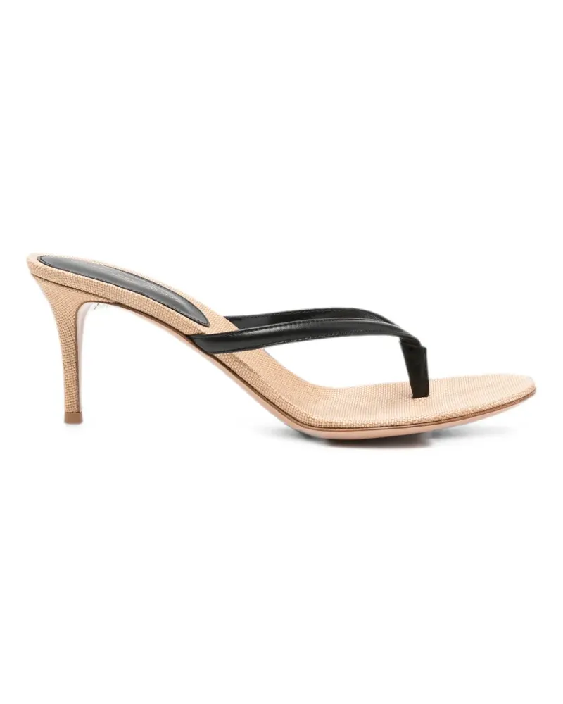 Gianvito Rossi Calypso Sandalen mit Lederriemen - Schwarz Schwarz