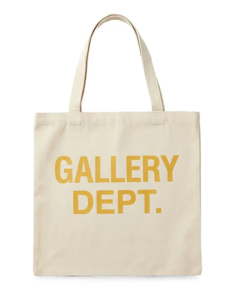 GALLERY DEPT. Shopper aus Canvas mit Logo-Print - Nude Nude