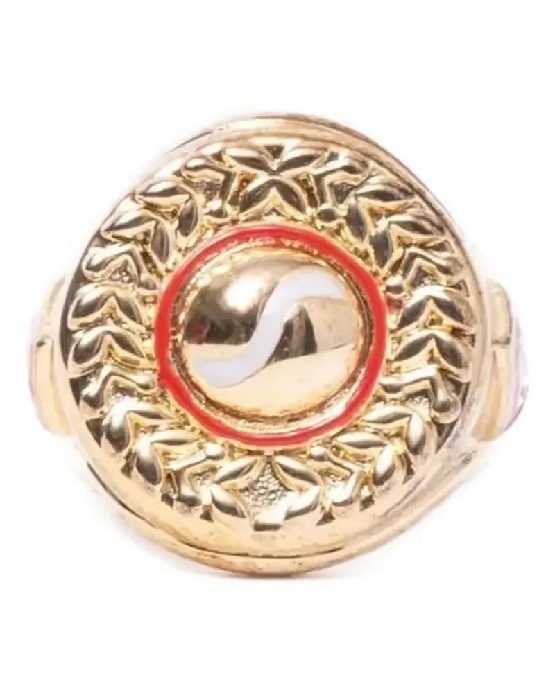 Casablanca Paris Sports Medallion Ring - Gold Gold