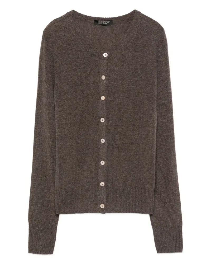 ARAGONA Cardigan aus Kaschmir - Braun Braun