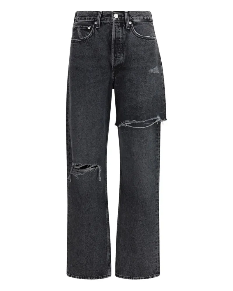 AGOLDE Five-Pocket-Jeans im Distressed-Look - Schwarz Schwarz