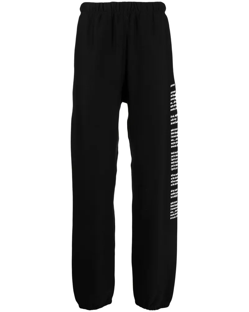 TheSoloIst Jogginghose mit grafischem Print Schwarz