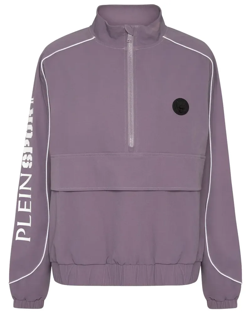 Philipp Plein Sweatshirt mit Logo-Patch - Violett Violett