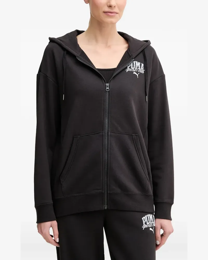 Puma Kapuzenjacke mit Logo-Print - Schwarz Schwarz