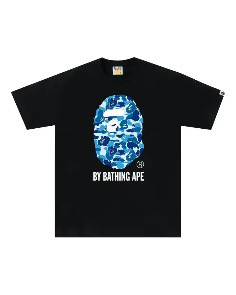 BAPE T-Shirt mit ABC Camo-Print - Schwarz Schwarz