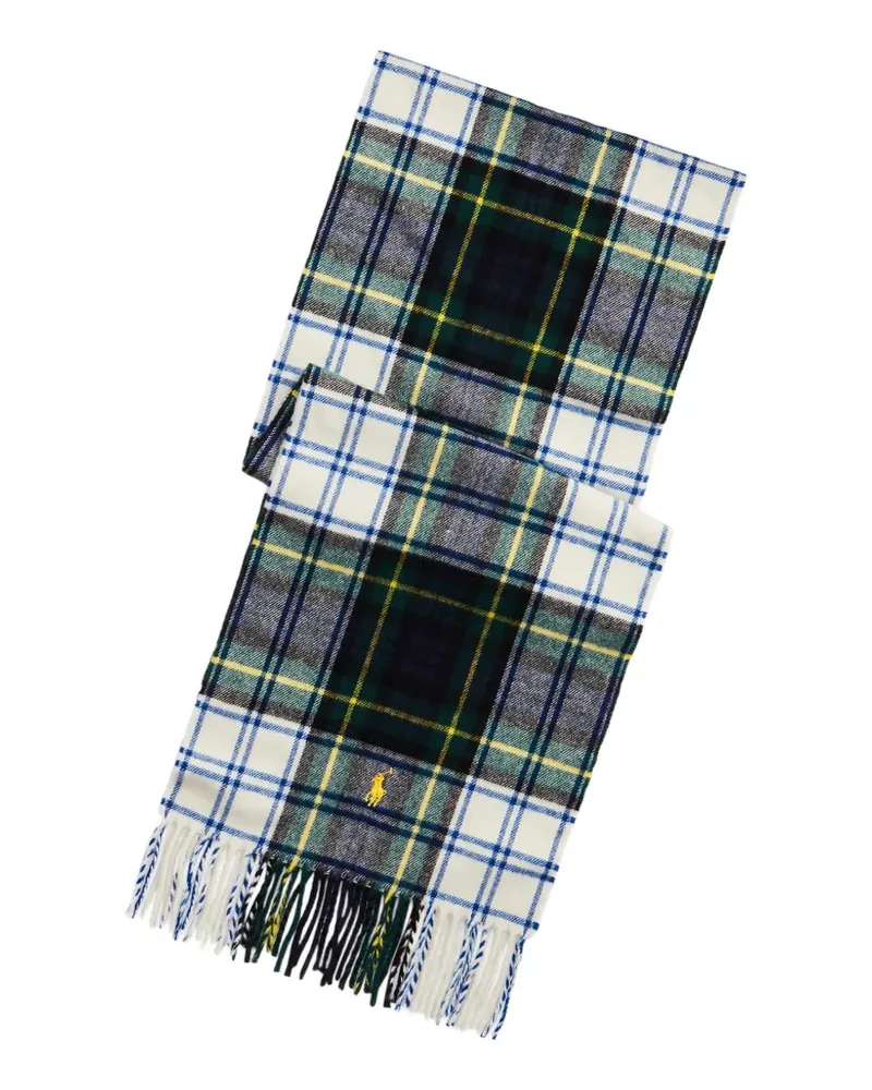 Ralph Lauren Karierter Pony Schal - Grün Grün