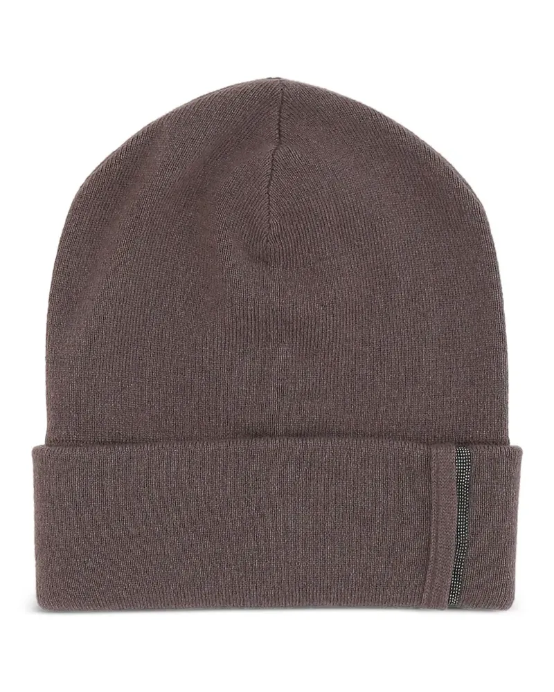 Brunello Cucinelli Verzierte Beanie - Braun Braun