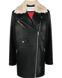 STAND Jacke aus Faux Shearling Schwarz