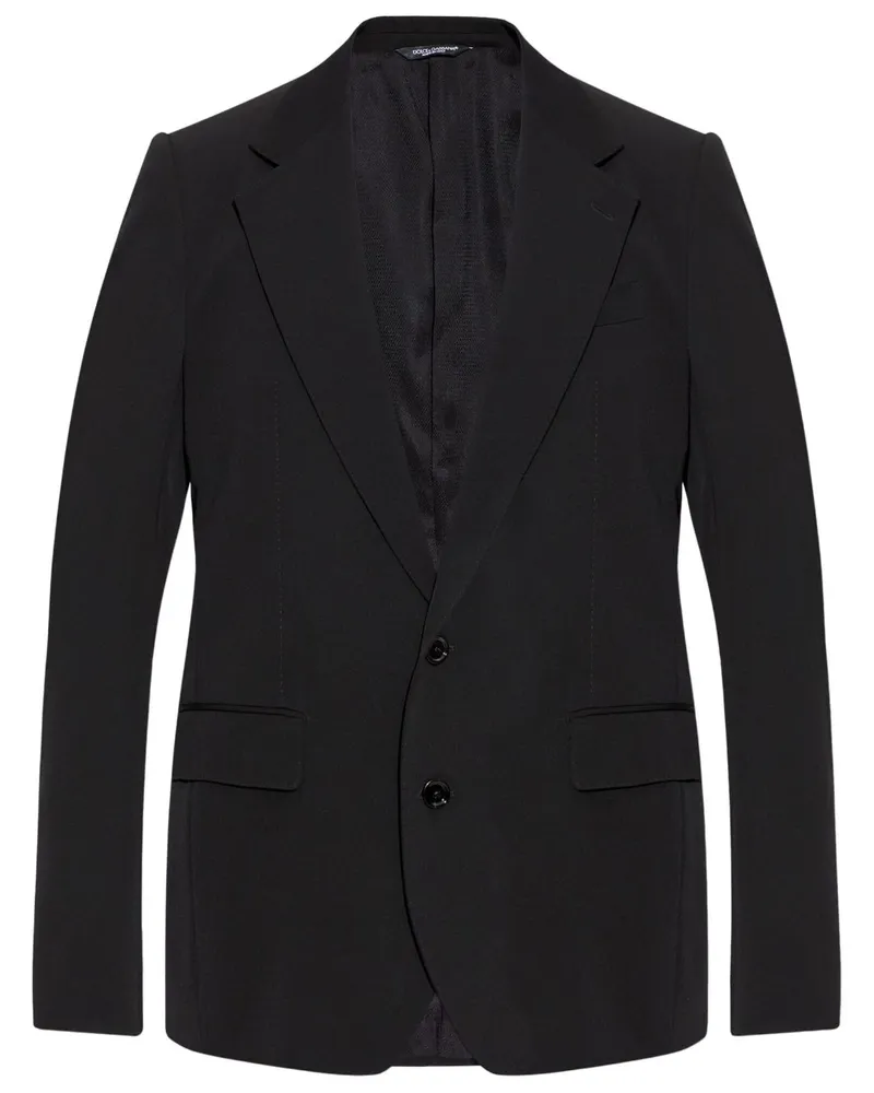 Dolce & Gabbana Einreihiges Sakko - Schwarz Schwarz