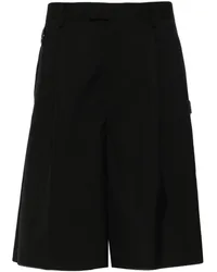 Undercover Halbhohe Wide-Leg-Shorts Schwarz