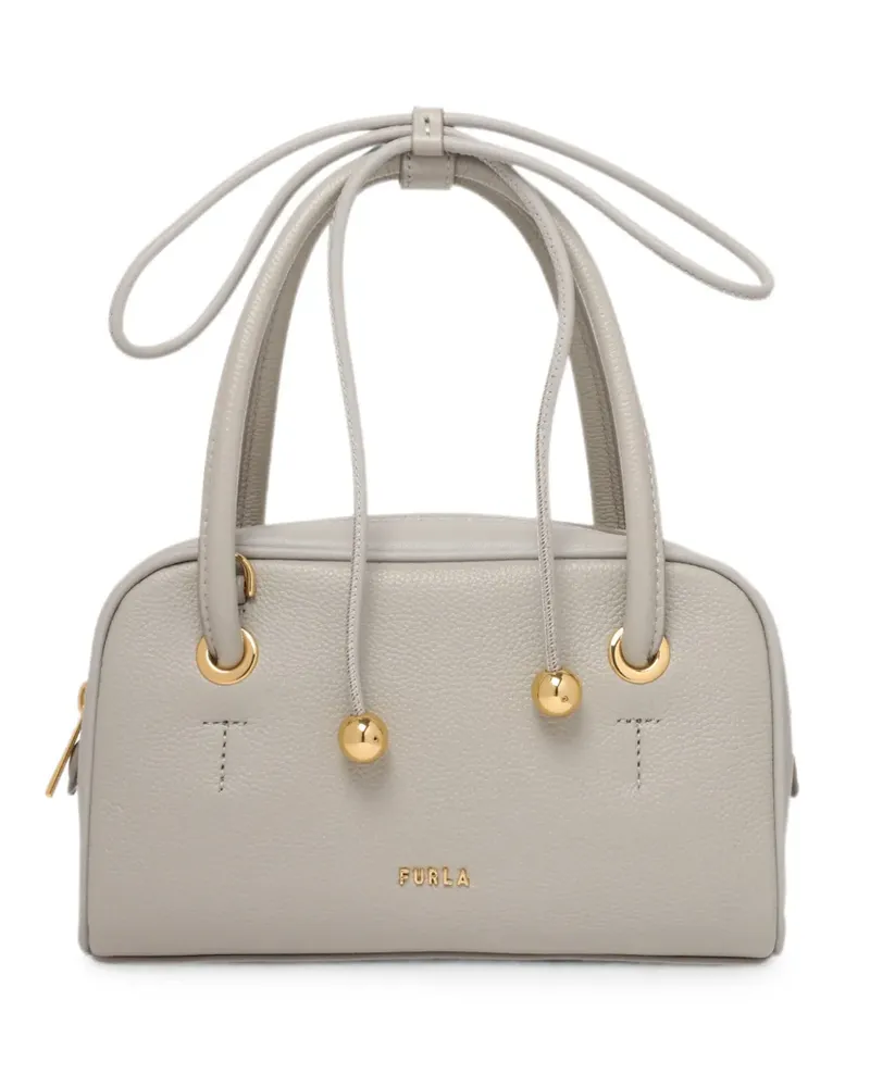Furla Tote Bag aus gekörntem Leder - Grau Grau