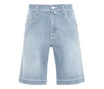 Gestreifte Jeans-Shorts
