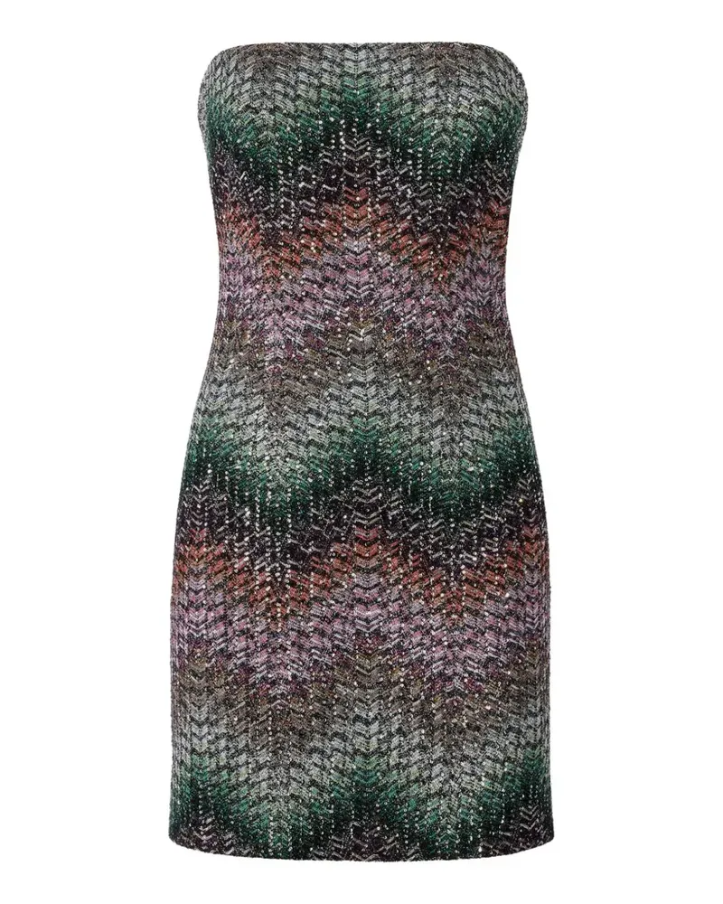 Missoni Kleid mit Zickzackmuster - Blau Blau