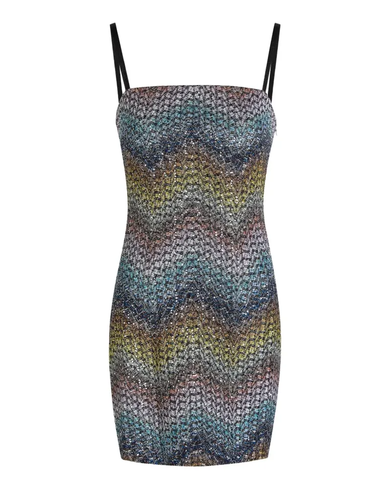 Missoni Kleid mit Zickzackmuster - Blau Blau