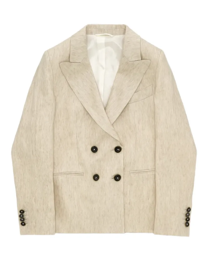 Fortela Bastien double-breasted blazer - Nude Nude