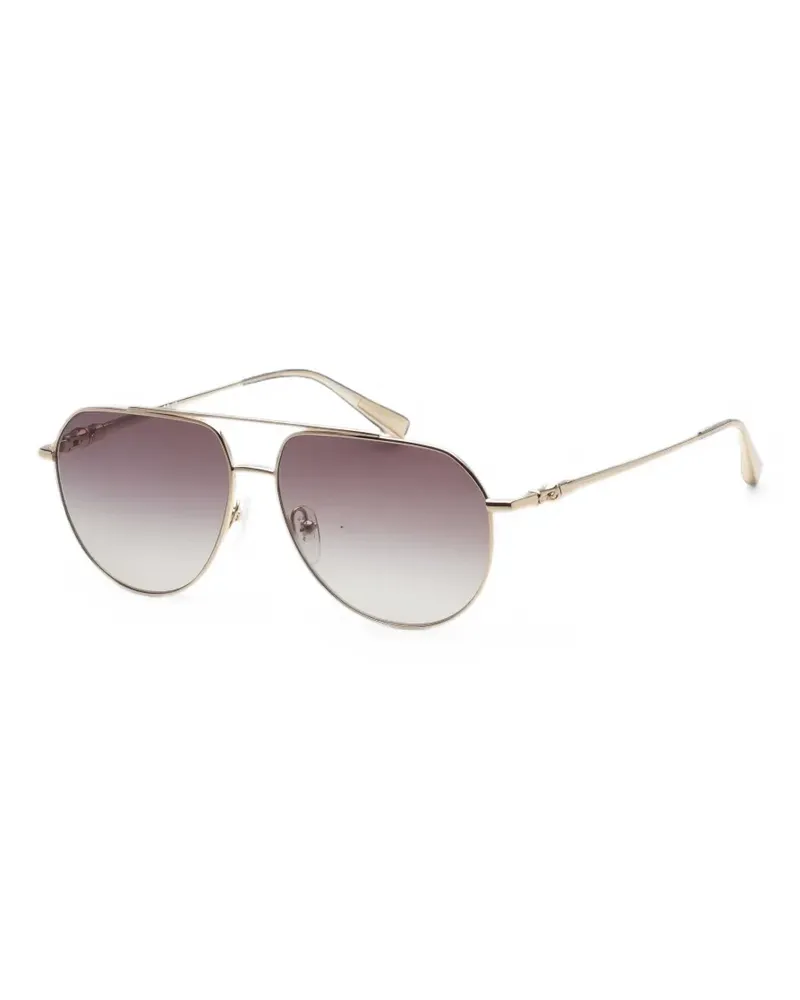 Longchamp pilot-frame sunglasses - Gold Gold