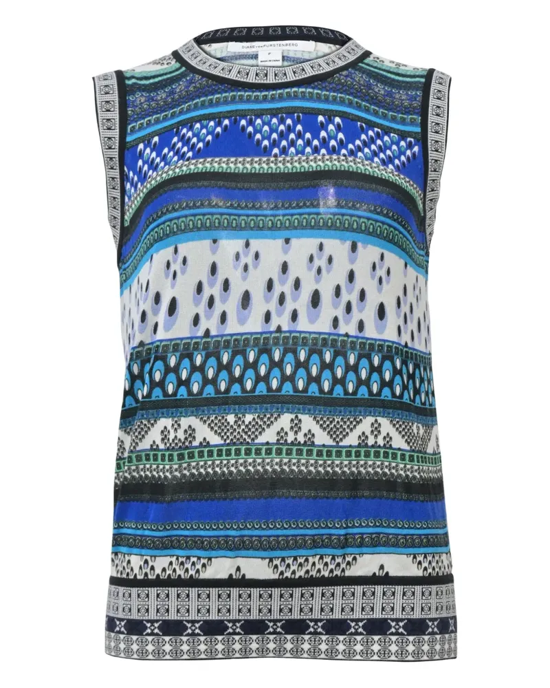 Diane von Furstenberg Gestrickter Pullunder - Blau Blau