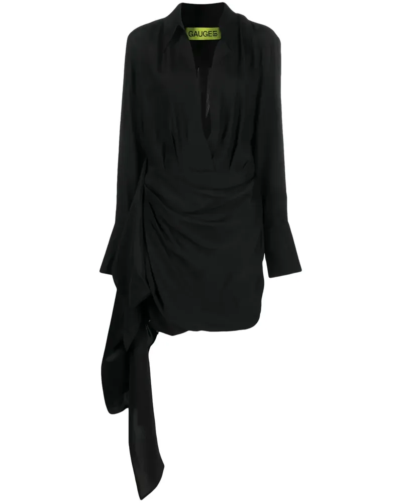 GAUGE81 Minikleid aus Seide mit Print - Schwarz Schwarz
