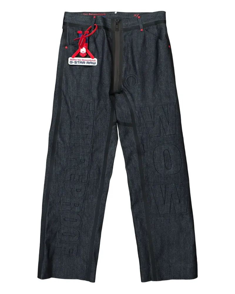 Walter van Beirendonck x G-Star Raw Jeans mit Verzierung - Blau Blau
