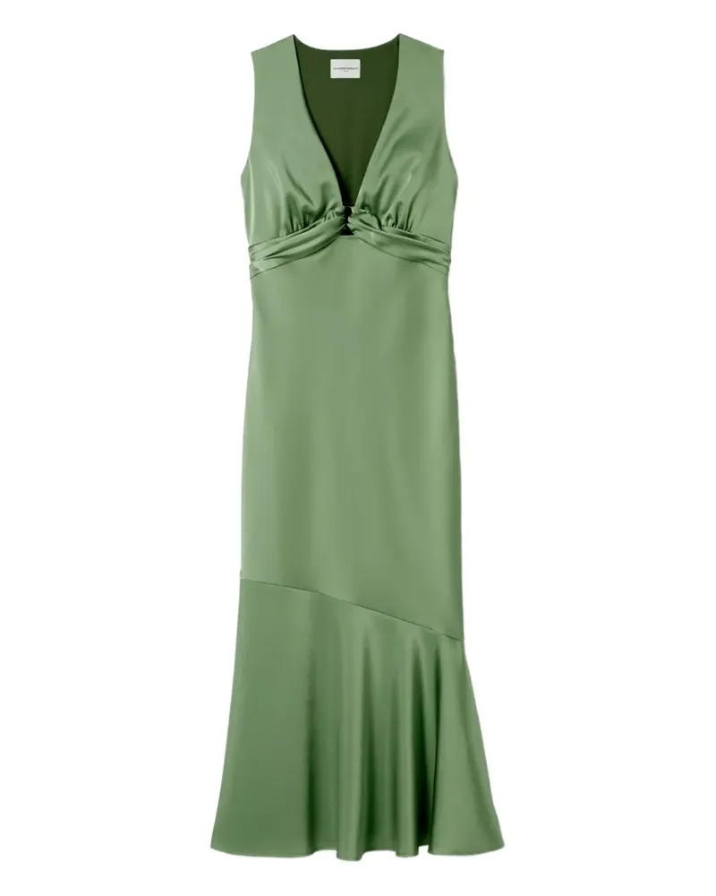 Claudie Pierlot Kleid aus Satin - Grün Grün