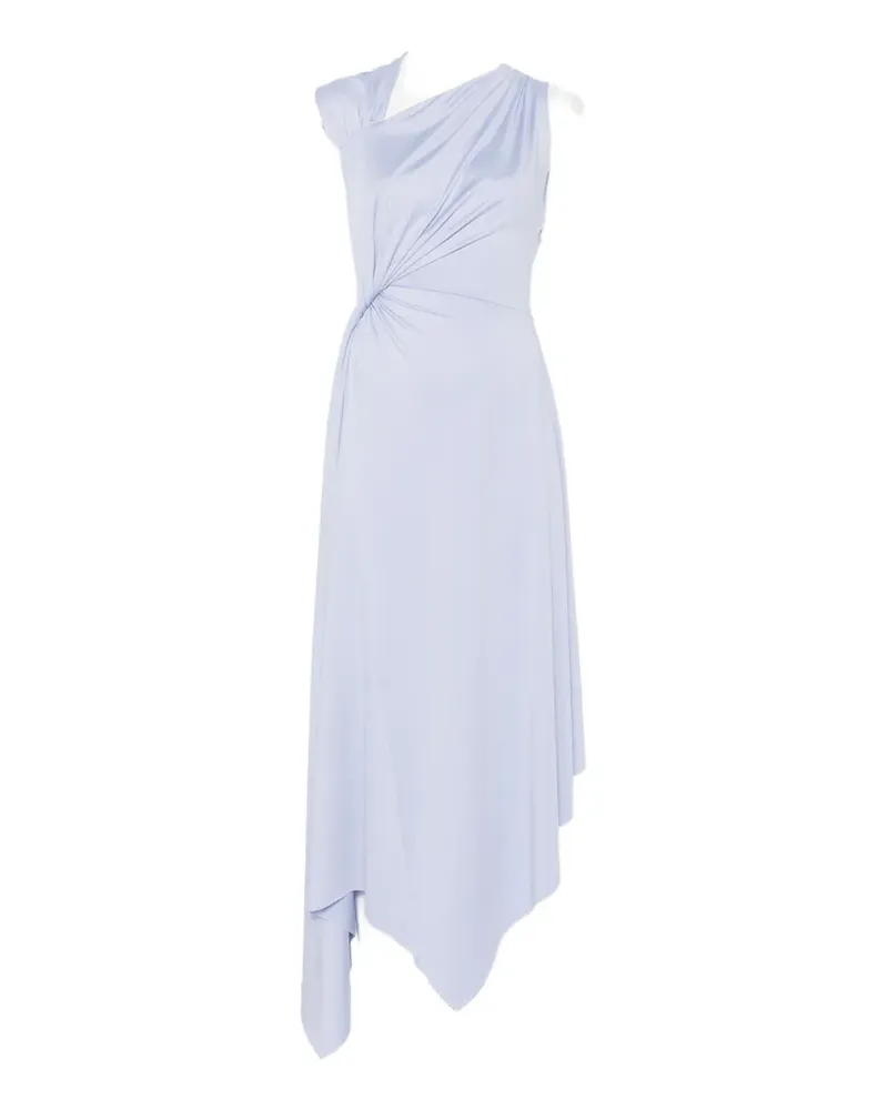 Victoria Beckham twisted sleeveless asymmetric dress - Blau Blau