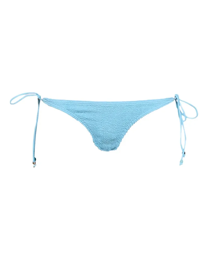 bond-eye beaded tie-side bikini bottoms - Blau Blau