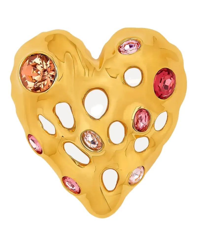 Oscar de la Renta Ohrringe mit Kristallen - Gold Gold