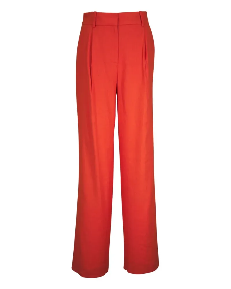 Veronica Beard Weite Hyser Hose mit Falten - Orange Orange