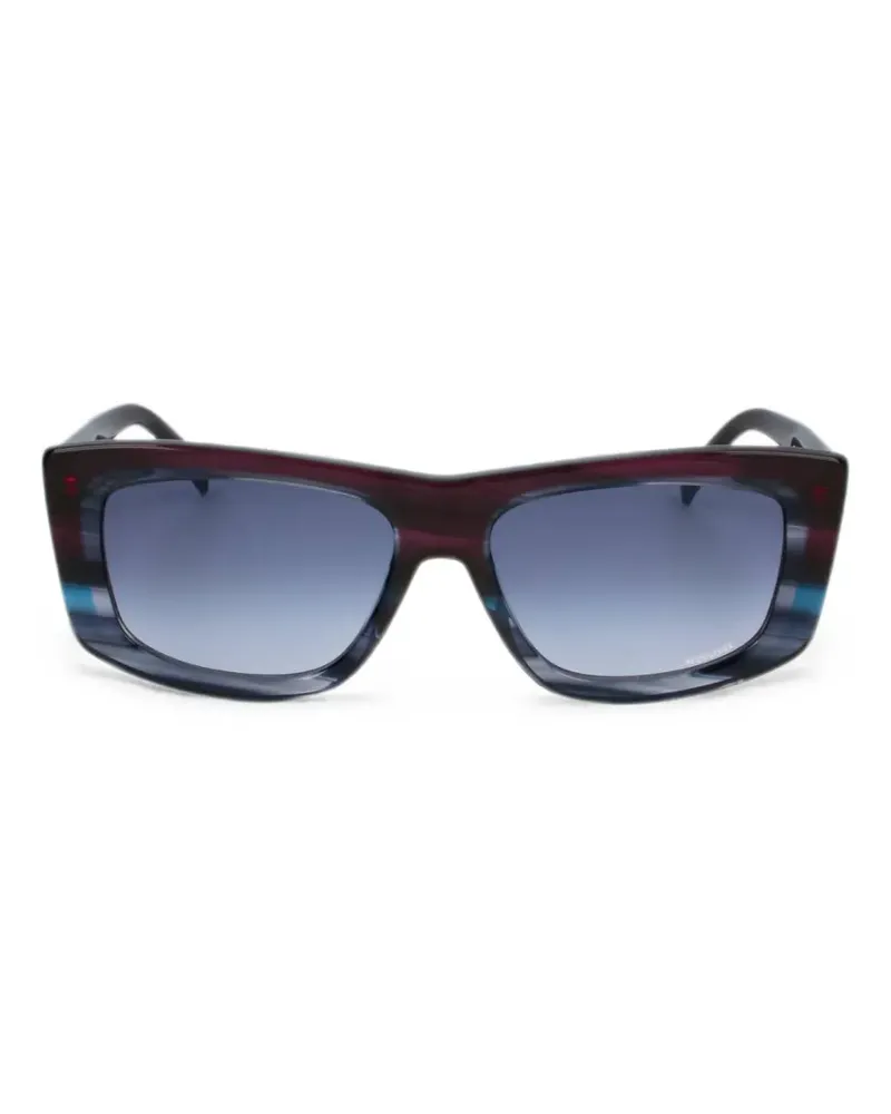 Missoni Sonnenbrille mit eckigem Gestell - Blau Blau