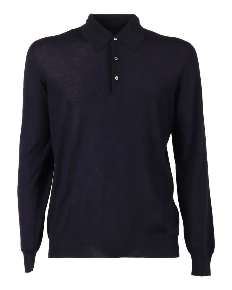 Fedeli long-sleeve polo shirt - Blau Blau